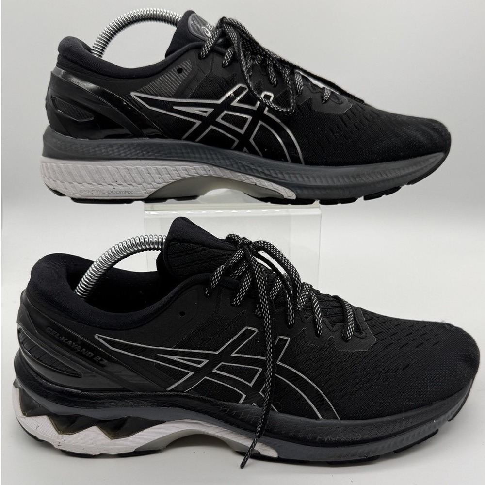 ASICS Gel-Kayano 27 Women's Size 10 Black Pure Silver Running Shoes 1012A649